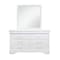 Global Furniture Usa Traditional Glam Crisp White W/ LED Charlie White Dresser With Led 734 - alternate 4